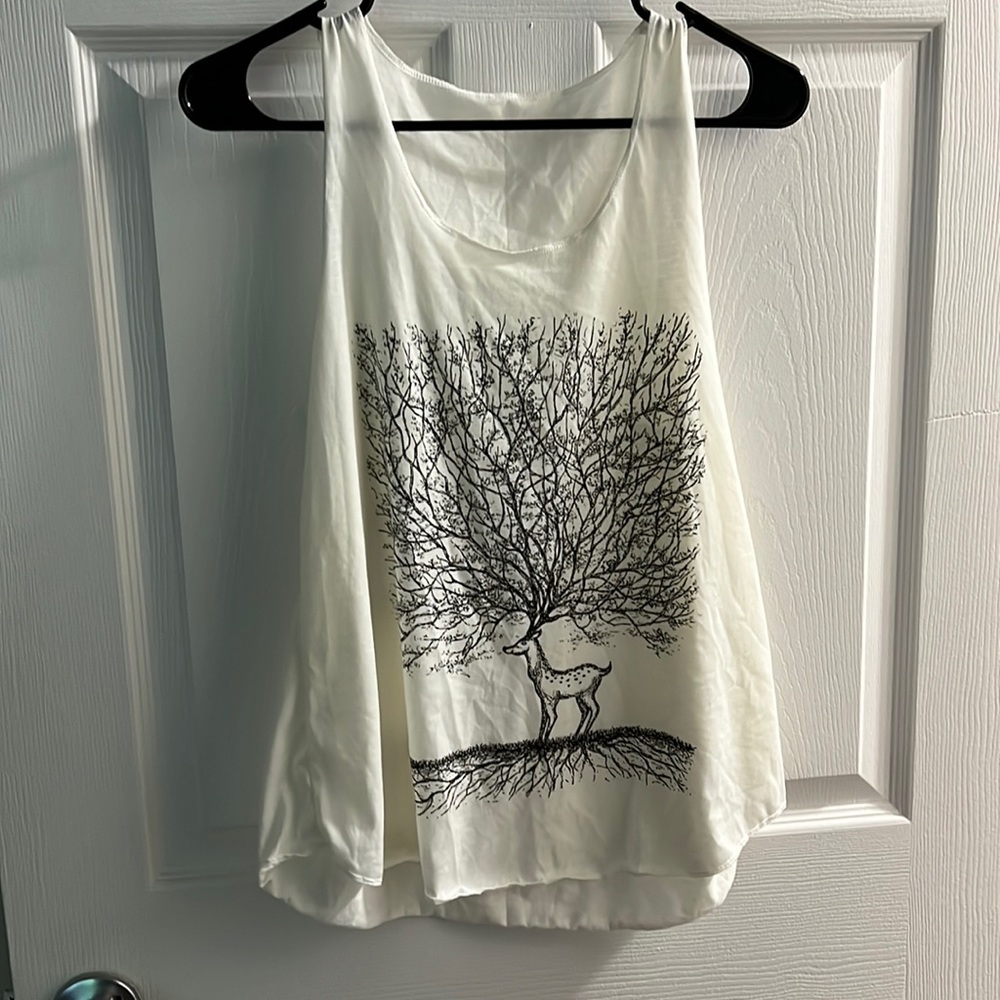 Beach Tank Top - See Through Beige